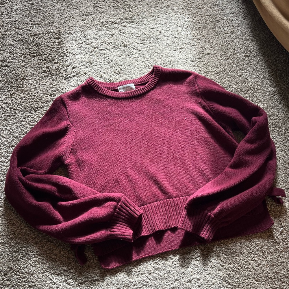 Seraphine cotton crop sweater nursing/maternity friendly